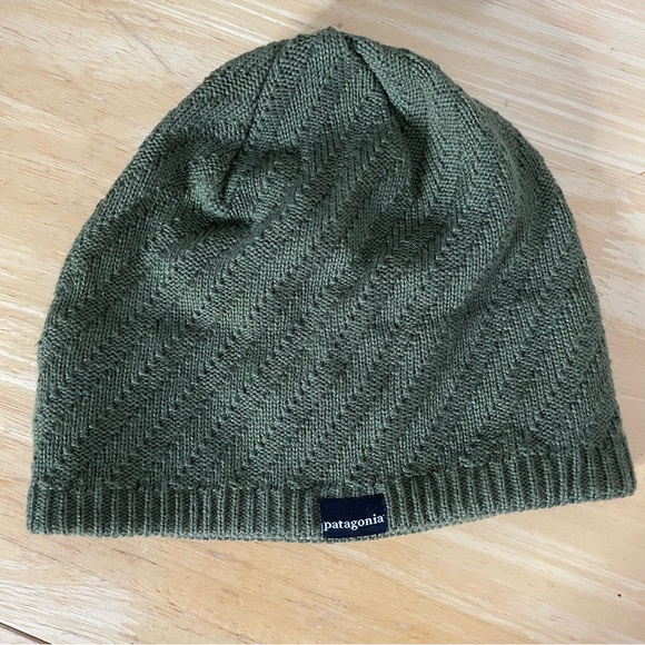 Patagonia Green Beannie Hat Unisex - Picture 1 of 5